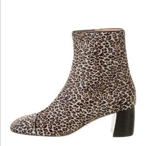 Bally animal print calf hair sock boot size 8 / 38